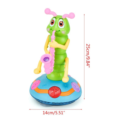 Dancing Saxophone Caterpillar – Light-Up Musical Toy for Aussie Toddlers