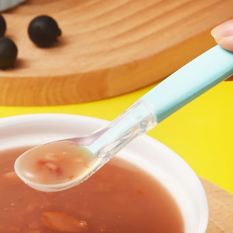 2-in-1 Silicone Baby Spoon – Gentle & Safe Feeding for Your Bub