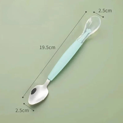 2-in-1 Silicone Baby Spoon – Gentle & Safe Feeding for Your Bub