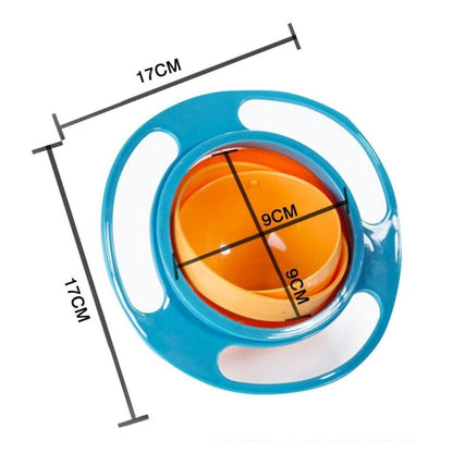 360° Spill-Proof Gyro Snack Bowl – Mess-Free Mealtimes for Little Explorers-6