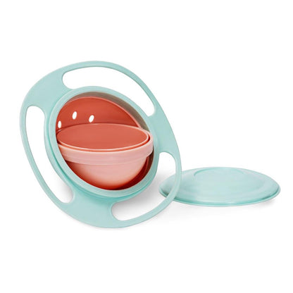 360_Spill-Proof_Gyro_Snack_Bowl_Mess-Free_Mealtimes_for_Little_Explorers-Mint Green