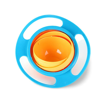 360° Spill-Proof Gyro Snack Bowl – Mess-Free Mealtimes for Little Explorers-Sky Blue