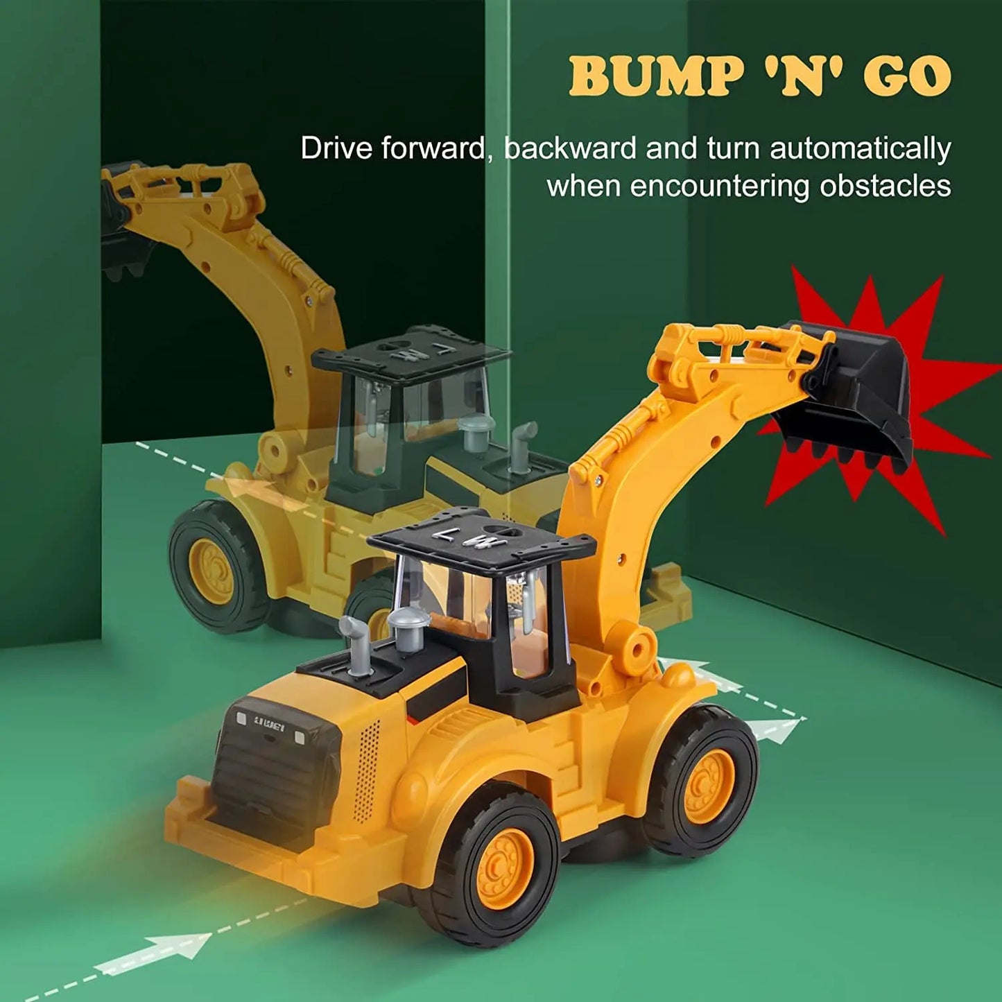 Dancing Musical Digger Toy with Lights & Movement