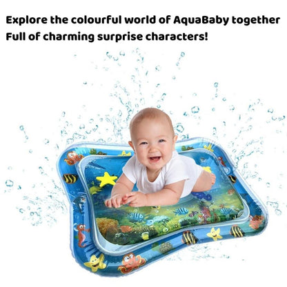 AquaBaby Tummy Time Water Mat – Fun & Learning for Babies