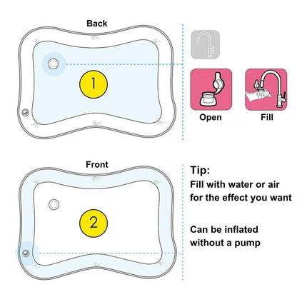 AquaBaby Tummy Time Water Mat – Fun & Learning for Babies