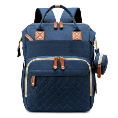 BabyBag 2in1 – Changing Backpack with Fold-Out Baby Bed - Deep Navy - KiddaraWorld UK