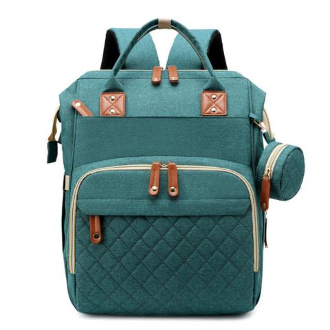 BabyBag 2in1 – Changing Backpack with Fold-Out Baby Bed - Forest Green - KiddaraWorld UK