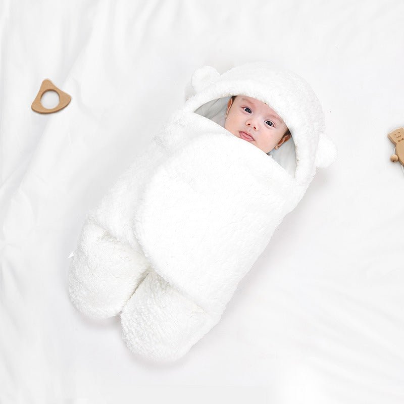 BabyBear_2-in-1_Swaddle_Sleeping_Bag-Snow White