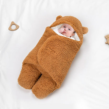 BabyBear_2-in-1_Swaddle_Sleeping_Bag-Teddy Brown