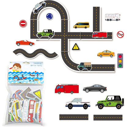 BathTime Highway – Fun Road Set for Toddlers-13