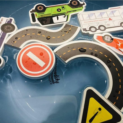 BathTime Highway – Fun Road Set for Toddlers-9
