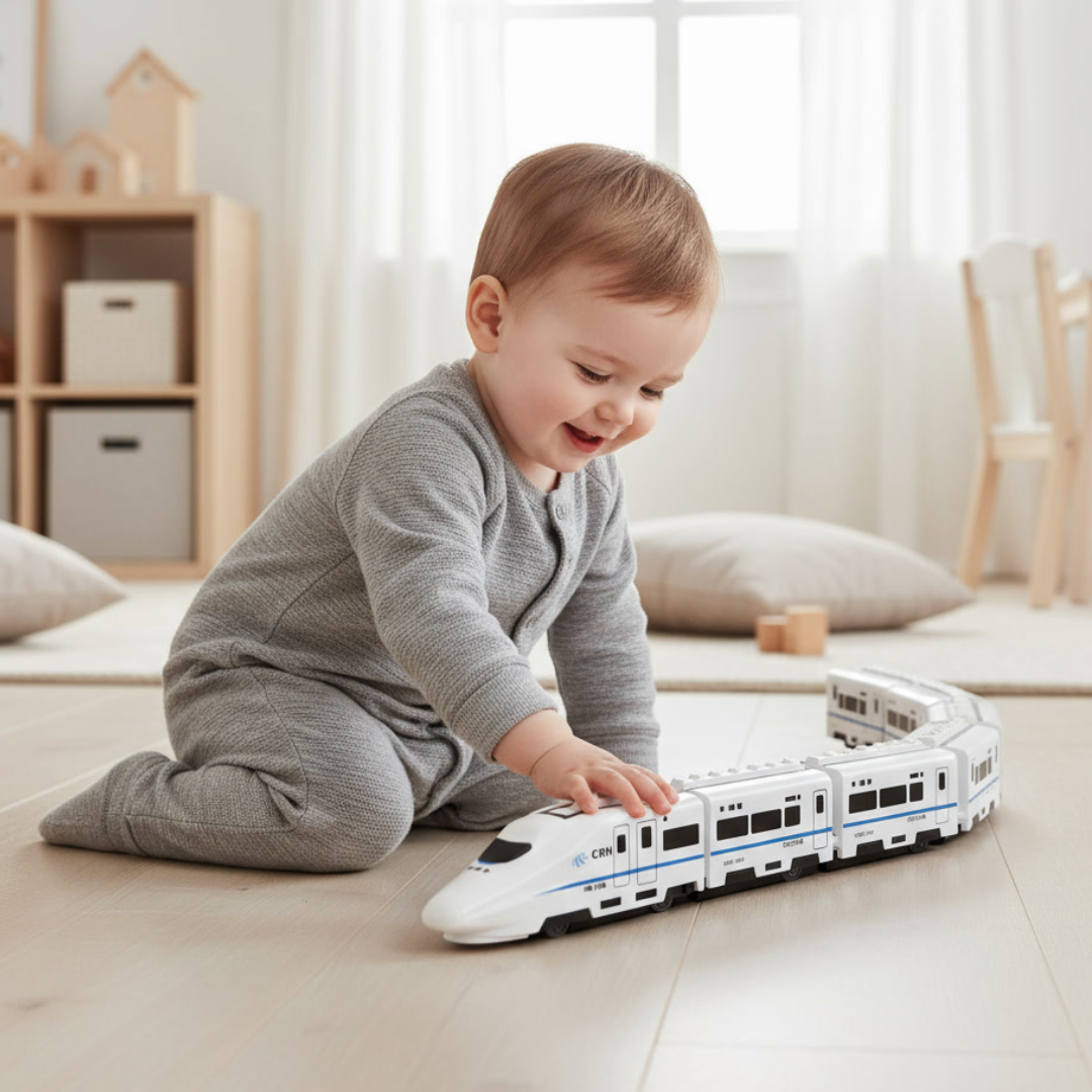 Chain Linked Train Toy – Build & Pull Sets for Little Aussies