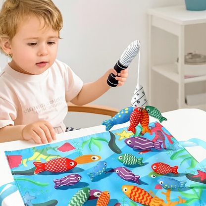 Montessori Plush Fishing Pond – Aussie Learning Toy for Toddlers