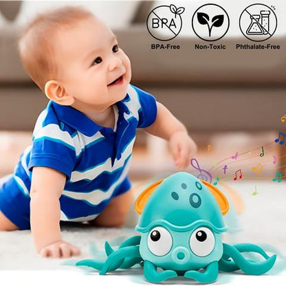 Crawl & Play – Interactive Octopus Toy with Music & Lights