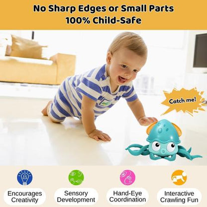 Crawl & Play – Interactive Octopus Toy with Music & Lights
