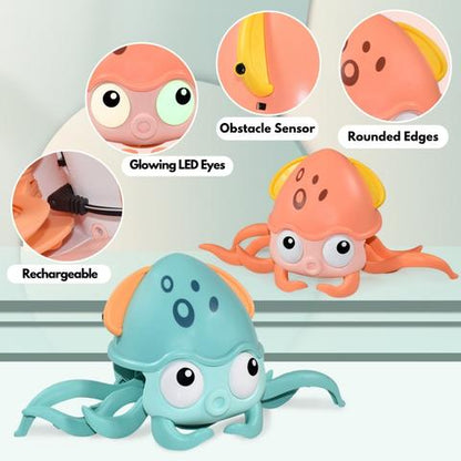 Crawl & Play – Interactive Octopus Toy with Music & Lights