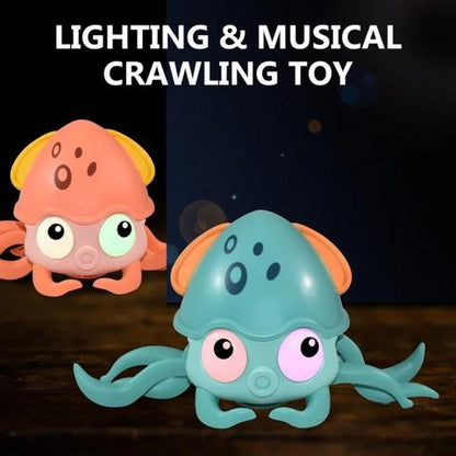 Crawl & Play – Interactive Octopus Toy with Music & Lights
