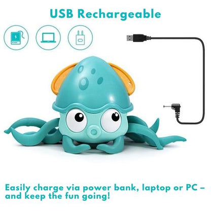 Crawl & Play – Interactive Octopus Toy with Music & Lights