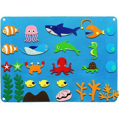 Creative_DIY_Felt_Story_Board_Inspire_Imagination_Fine_Motor_Skills-Underwater World Theme