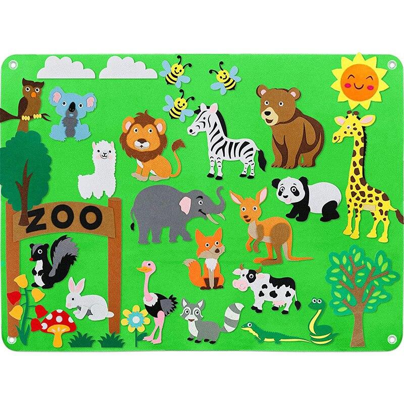 Creative_DIY_Felt_Story_Board_Inspire_Imagination_Fine_Motor_Skills-Zoo Theme