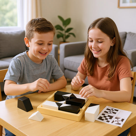 Pocket Logic Puzzle – Two-Tone Brain Game for Travel Fun AU