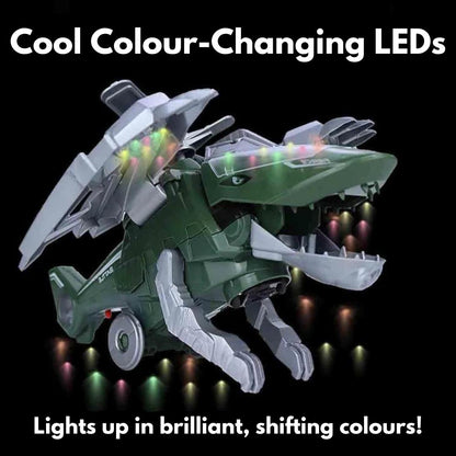 DinoCopter – 2-in-1 Transforming Dinosaur Helicopter Toy with LED