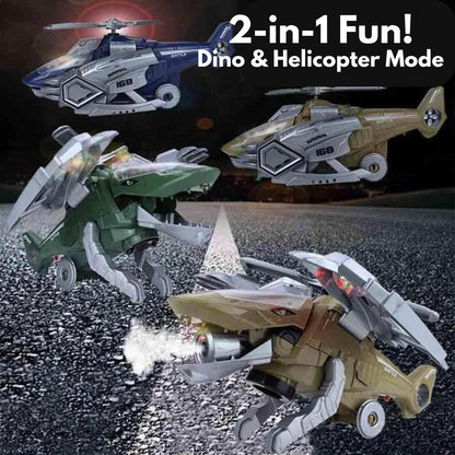 DinoCopter – 2-in-1 Transforming Dinosaur Helicopter Toy with LED