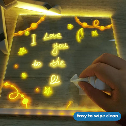 DreamBoard™ – Creative LED Night Light & Drawing Board for Kids