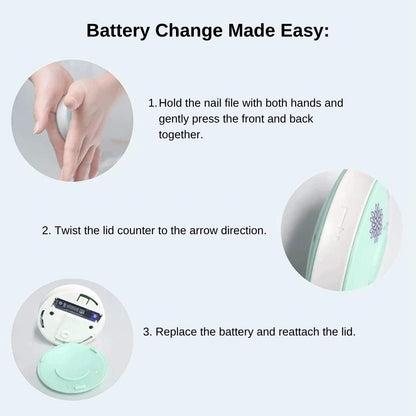 Gentle & Safe: The 6-in-1 Baby Nail File for Stress-Free Trimming