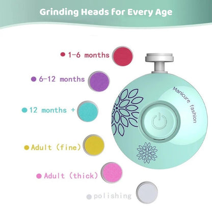 Gentle & Safe: The 6-in-1 Baby Nail File for Stress-Free Trimming