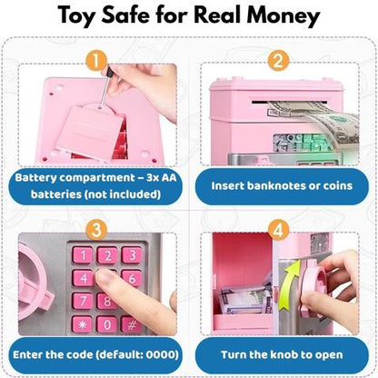 Kids' Electronic Toy Safe – Learn to Save & Have Fun!
