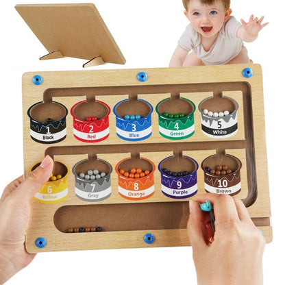 Learn & Play Magnetic Maze – Colour & Number Adventure-1