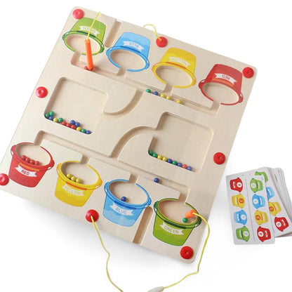 Learn & Play Magnetic Maze – Colour & Number Adventure-Competition Maze