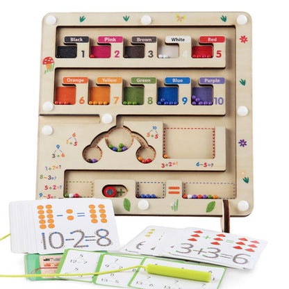 Learn & Play Magnetic Maze – Colour & Number Adventure-Math Maze