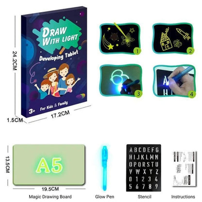 Magic Light Drawing Board – Creativity That Glows!