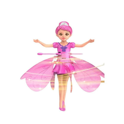 Magic Flying Fairy Toy with LED Lights-Pink