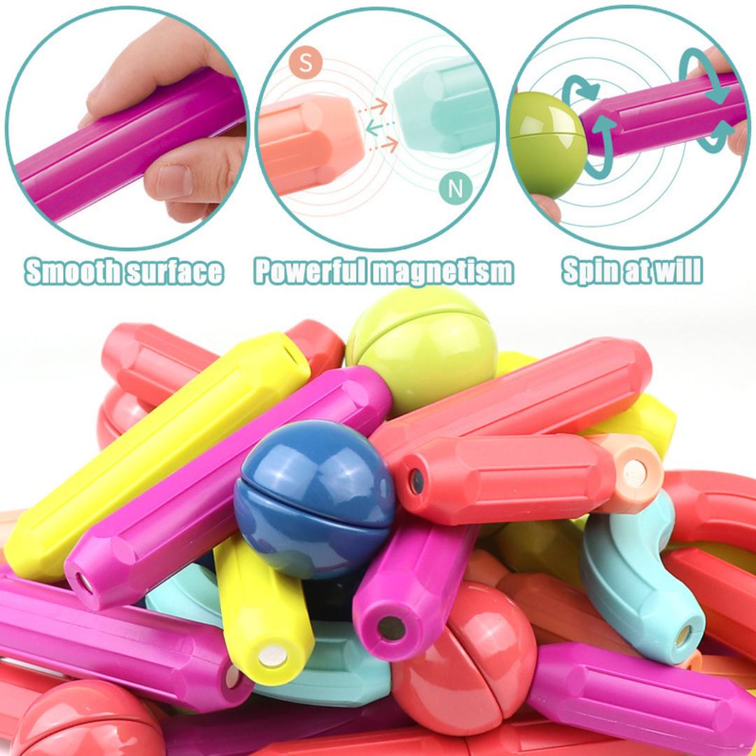 Magnetic Building Sticks – Creative Construction Toy for Kids