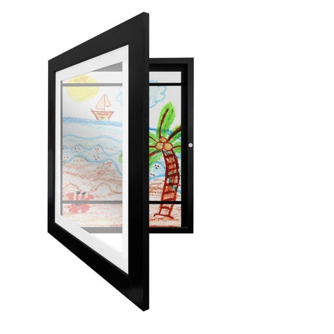 Magnetic_Art_Frame_for_Little_Artists-Charcoal Black
