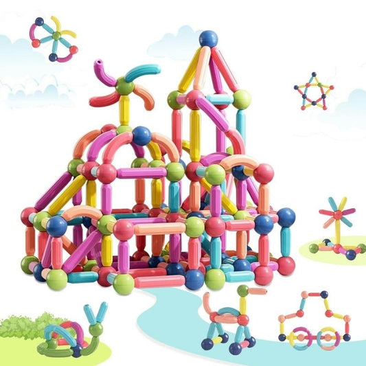 Magnetic Building Sticks – Creative Construction Toy for Kids-1