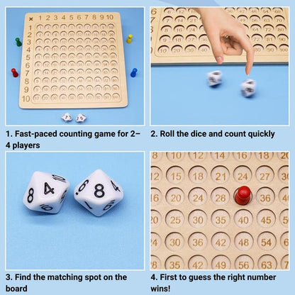 Math Master Wooden Learning Game
