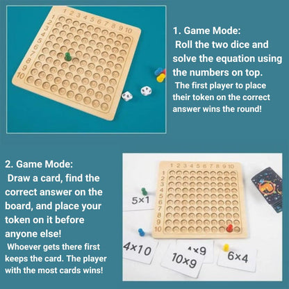 Math Master Wooden Learning Game