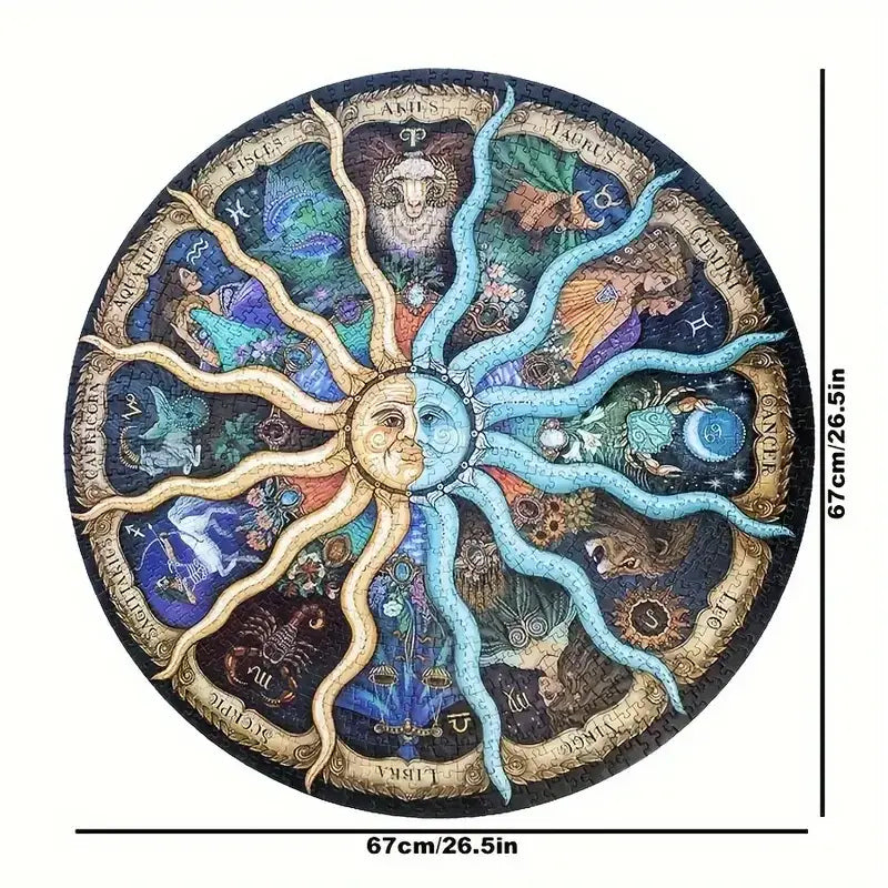 Measurement Details of AstroCircle Puzzle by Kiddara AU 