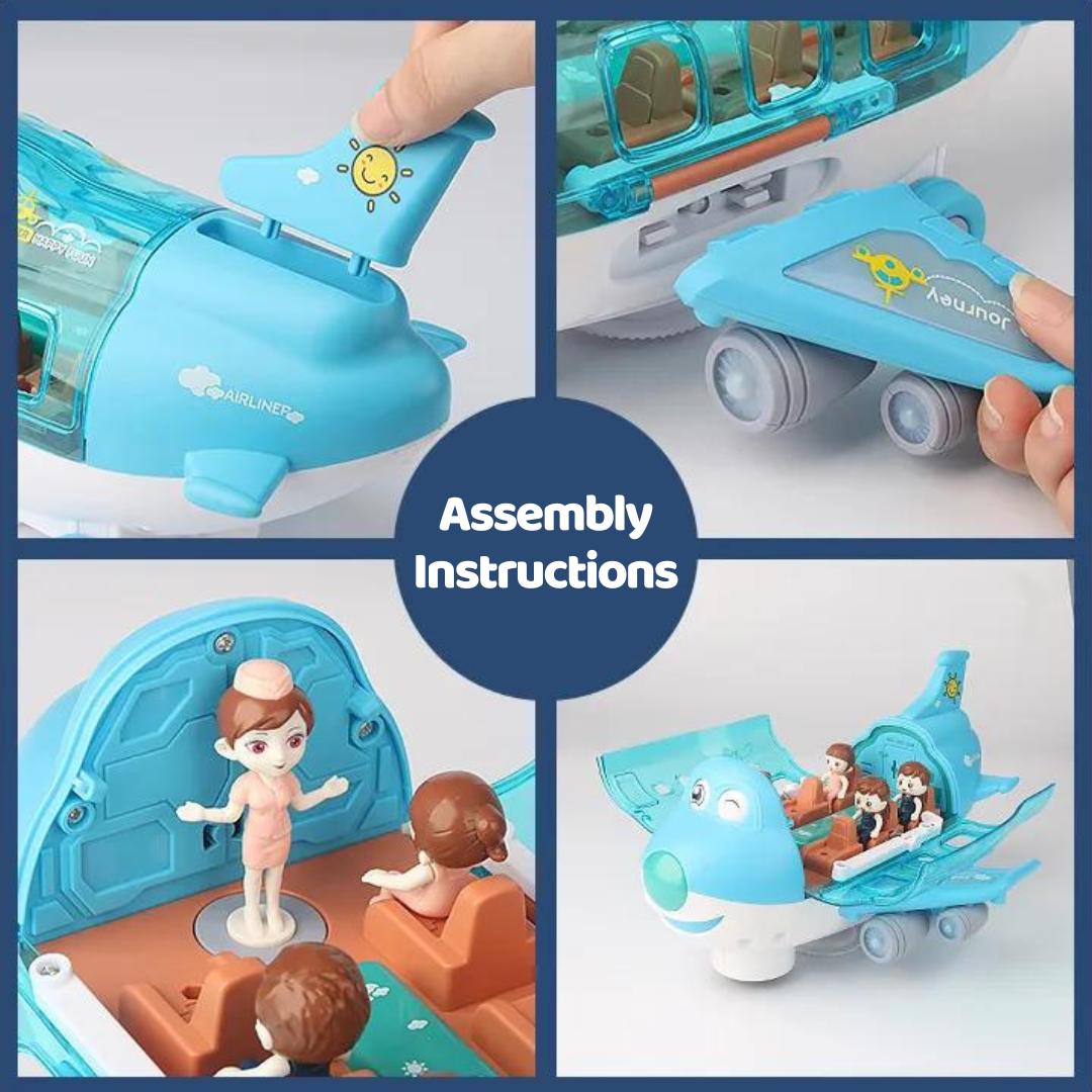 MelodyPlane – Interactive LED Airplane Toy for Toddlers