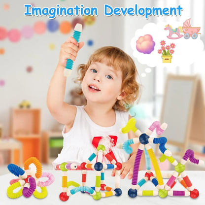 Montessori Magnetic Building Blocks – Flexible Learning Toy for Aussie Kids