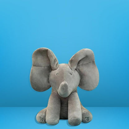 Peekaboo Singing Elephant – Cuddly Fun & Gentle Entertainment-All Grey