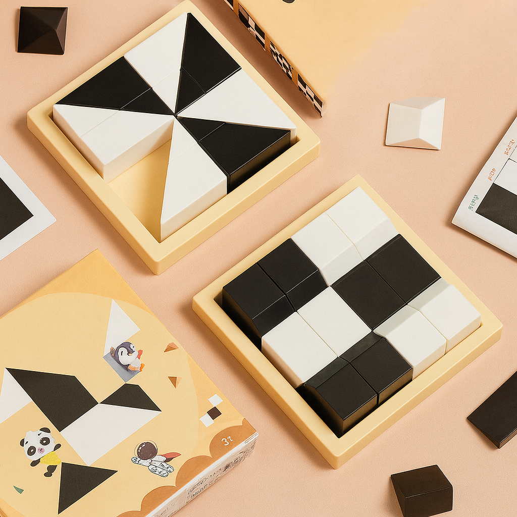 Pocket Logic Puzzle – Two-Tone Brain Game for Travel Fun AU