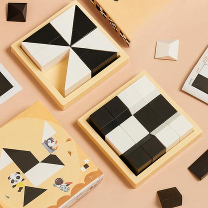 Pocket Logic Puzzle – Two-Tone Brain Game for Travel Fun AU