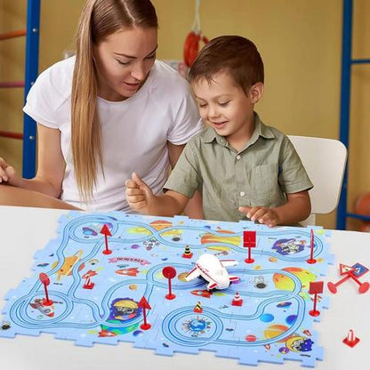PuzzleRacer – Creative Race Track Set for Kids-1