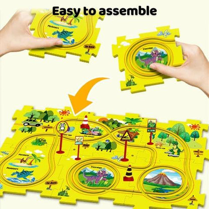 PuzzleRacer – Creative Race Track Set for Kids
