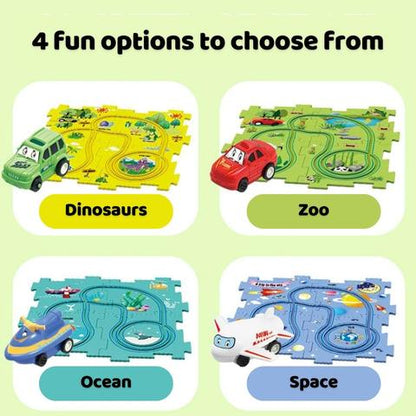PuzzleRacer – Creative Race Track Set for Kids
